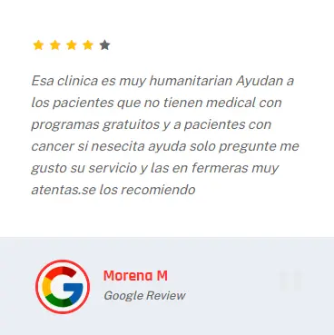 Google review from Morena for Anaheim Medical Group